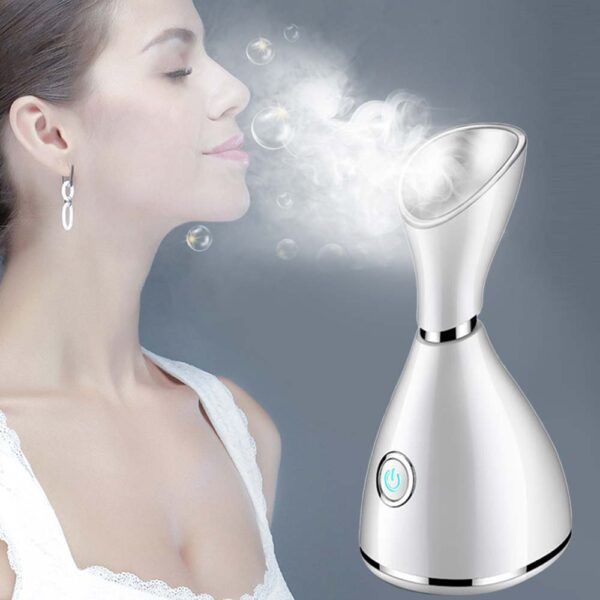 Nano Face Steamer Vapor Ion -kasvohöyrystin Ihon kasvohoito Ruiskutuskostutin Kosteusvoide Kauneus Aroma Yrtti