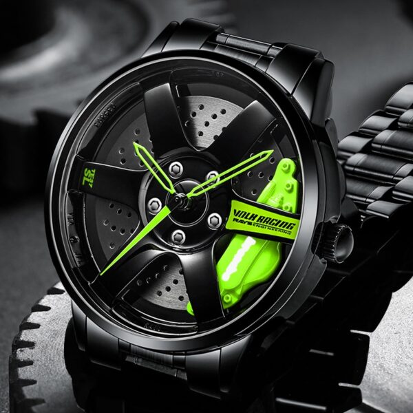 Nektom Wheel Rim Hub Watch Design Custom Fanatanjahantena Rim Fiara famantaranandro tsy tantera-drano famoronana Relogio Masculino 2020 1