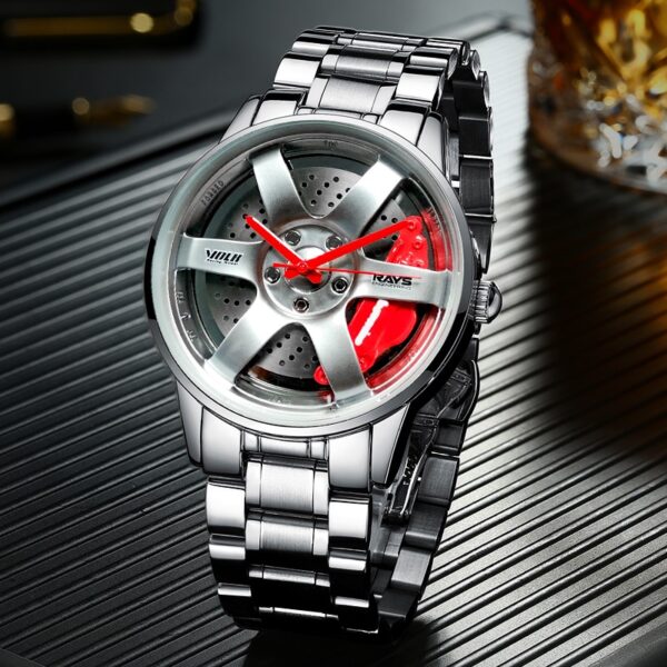 Nektom Wheel Rim Hub ເບິ່ງການອອກແບບ Custom Sport Sport Rim Watches Waterproof Creative Resogio Masculino 2020 2