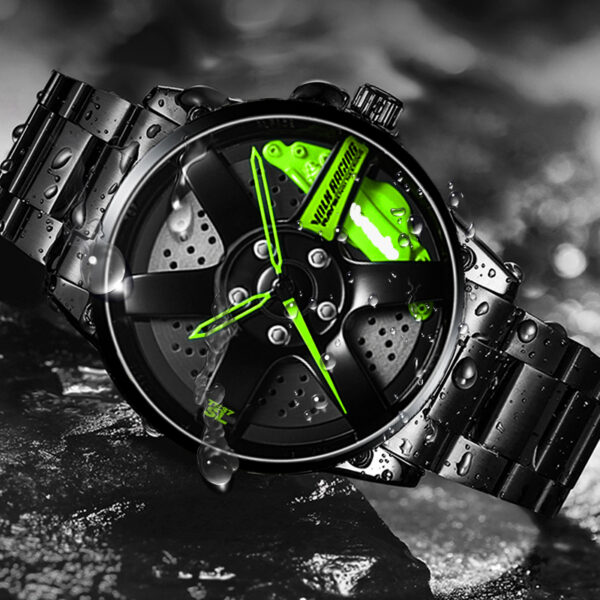 Nektom Wheel Rim Hub Watch Design Custom Fanatanjahantena Rim Fiara famantaranandro tsy tantera-drano famoronana Relogio Masculino 2020 5