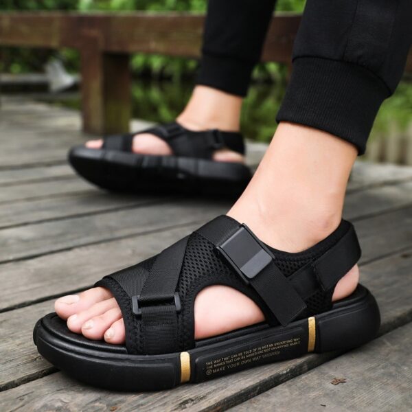 Outdoor Breathable Comfort Slip on Plus Size Open Shoes Casual Men Sandals Summer Shoes Sandal Mens