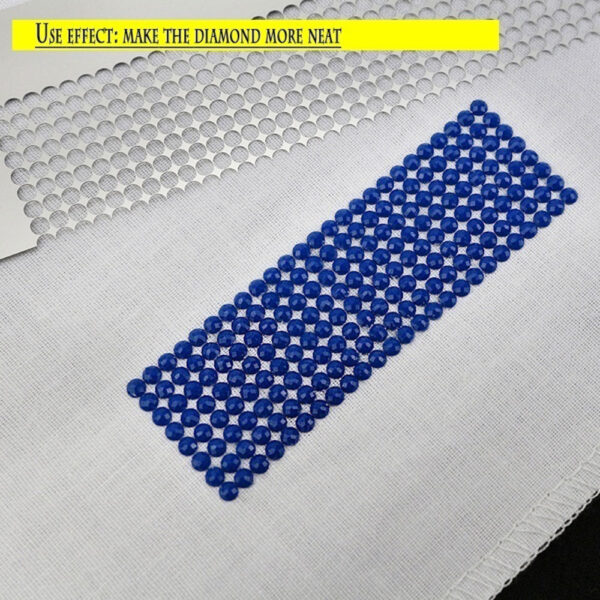 Painting Ruler Stainless Steel 50 Grids 141mm DIY Round Diamond Needlework Tool Convenient High Precision Processing 2