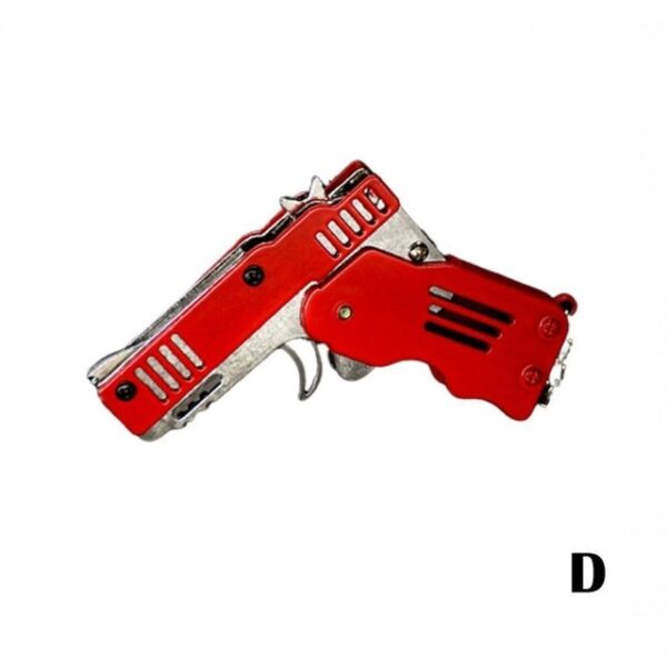 Pocket Rubber Banders mini metal folding 6 rounds keychain gun shape keychains toy April fools day 3.jpg 640x640 3