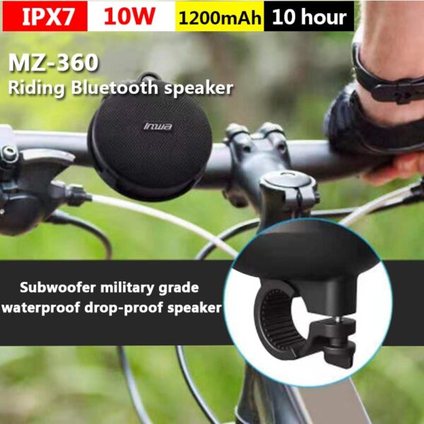 Portable Bikes Bluetooth Speaker Velospalter Waasserdicht Duschspeaker Akustik Sound Boombox Soundbar Woofer Hands Free 1