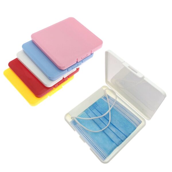 Portable Disposable Face Masks Container Dustproof Mask Case Safe Pollution Free Disposable Mask Storage Box Storage 1
