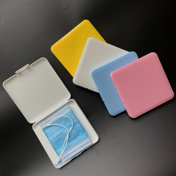 Portable Disposable Face Masks Container Dustproof Mask Case Safe Pollution Free Disposable Mask Storage Box Storage 2