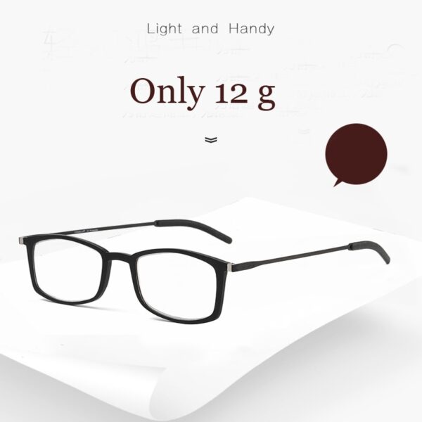 Portable Hanging Neck Metal Frame Anti blue Light Reading Glsses Men Magnetic Presbyopic Glasses Spring Hinge 2