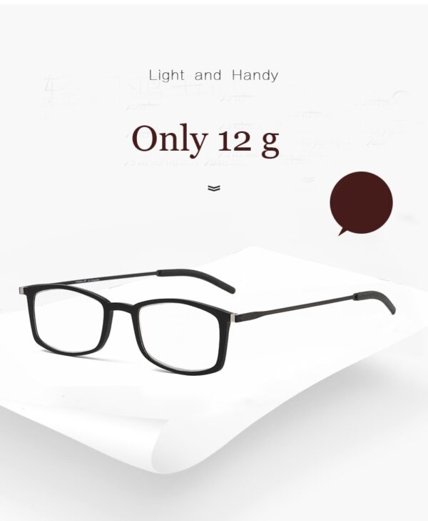 I-Portable Hanging Neck Metal Frame Anti blue Light Reading Glsses Amadoda Magnetic Presbyopic Glasses Spring Hinge 2