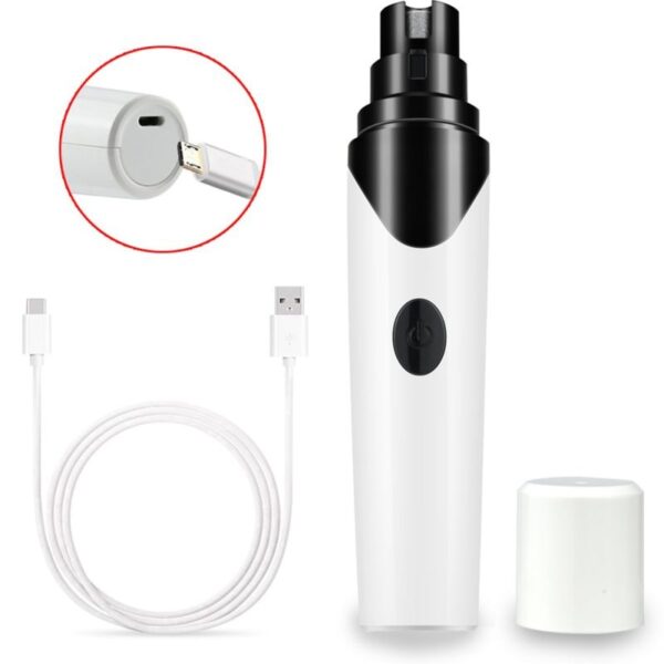 Portable Puppy Dog Cat Rechargeable Nails Trimmer Clipper Care Electric Grooming Pet Dog Nail Grinder Pets 4