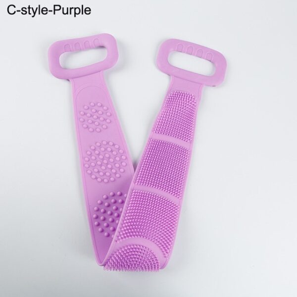 Silicone Back Bath Body Brush Back Scrubber Massage Shower Rubbing Back Belt Exfoliating Dead Skin Towel 3.jpg 640x640 3