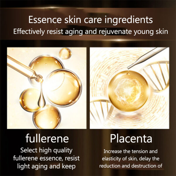 Vitaminis Face Serum Placenta Capsule Essence Day Night Facial Serum Argireline Anti wrinkle Anti aging Whitening 4