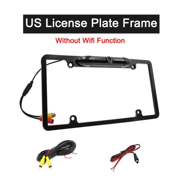 WIFI Camera US Car Wifi License Plate Frame Wireless Rear View Camera Night Vision Reverse Backup 1.jpg 640x640 1