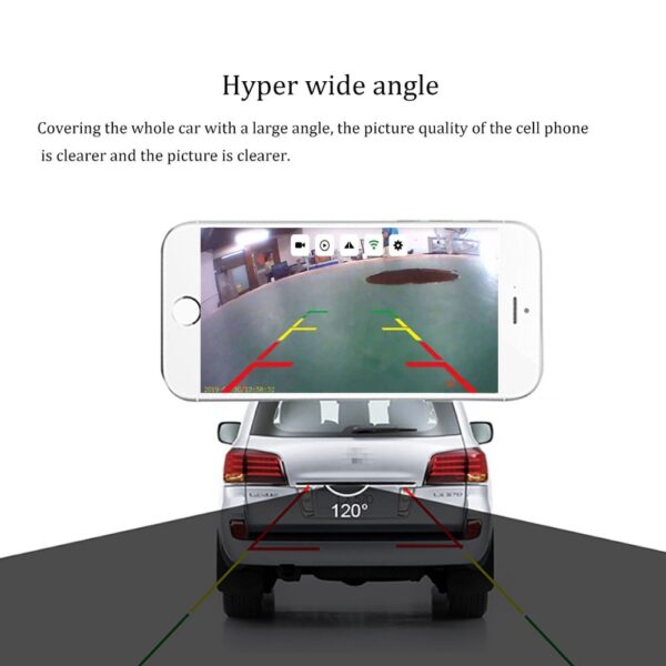 WIFI Camera US Car Wifi License Plate Frame Wireless Rear View Camera Night Vision Reverse Backup 5 1