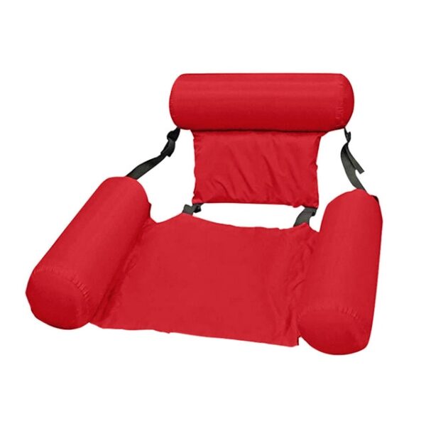 Water Hammock Recliner Swimming Pool Inflatable Mat Floating Bed Chair Foldable Summer Swimming Air Mattress