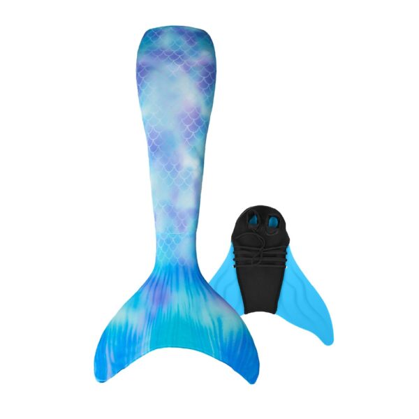 Nisa Mermaid Tail Swimmable Monofin Kid Girls Cosplay Mermaid Dnub Filpper Adult Ilbies għall-Għawm Bathsuit Diving Fin 1