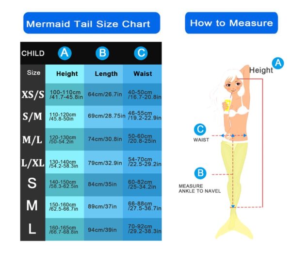 Mermụ nwanyị Mermaid Tail Swimmable Monofin Kid Girls Cosplay Mermaid ọdụ ọdụ Filter Adult Swimwear Bathsuit Diving Fin 5