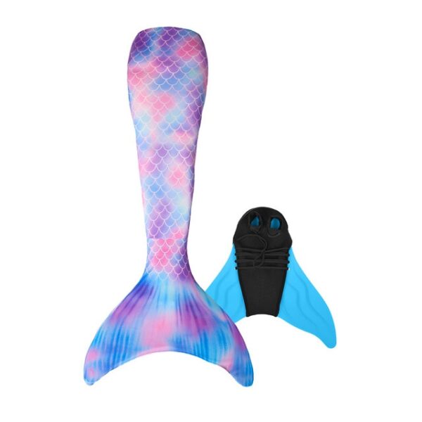 Women Mermaid Tail Swimmable Monofin Kid Girls Cosplay Mermaid Tails Filpper Adult Swimwear Bathsuit Diving