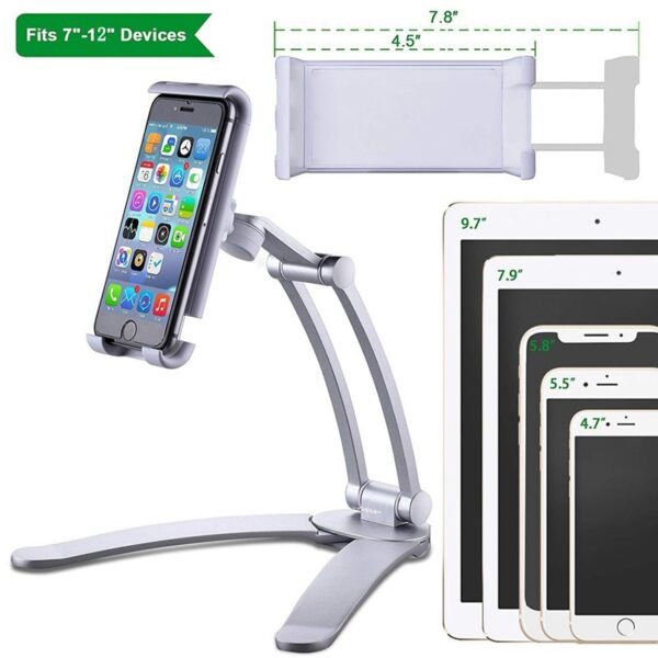 XMXCZKJ Kitchen Tablet Stand Wall Desk Tablet Mount Stand Fit For 5 10 5 òirleach Leud 3