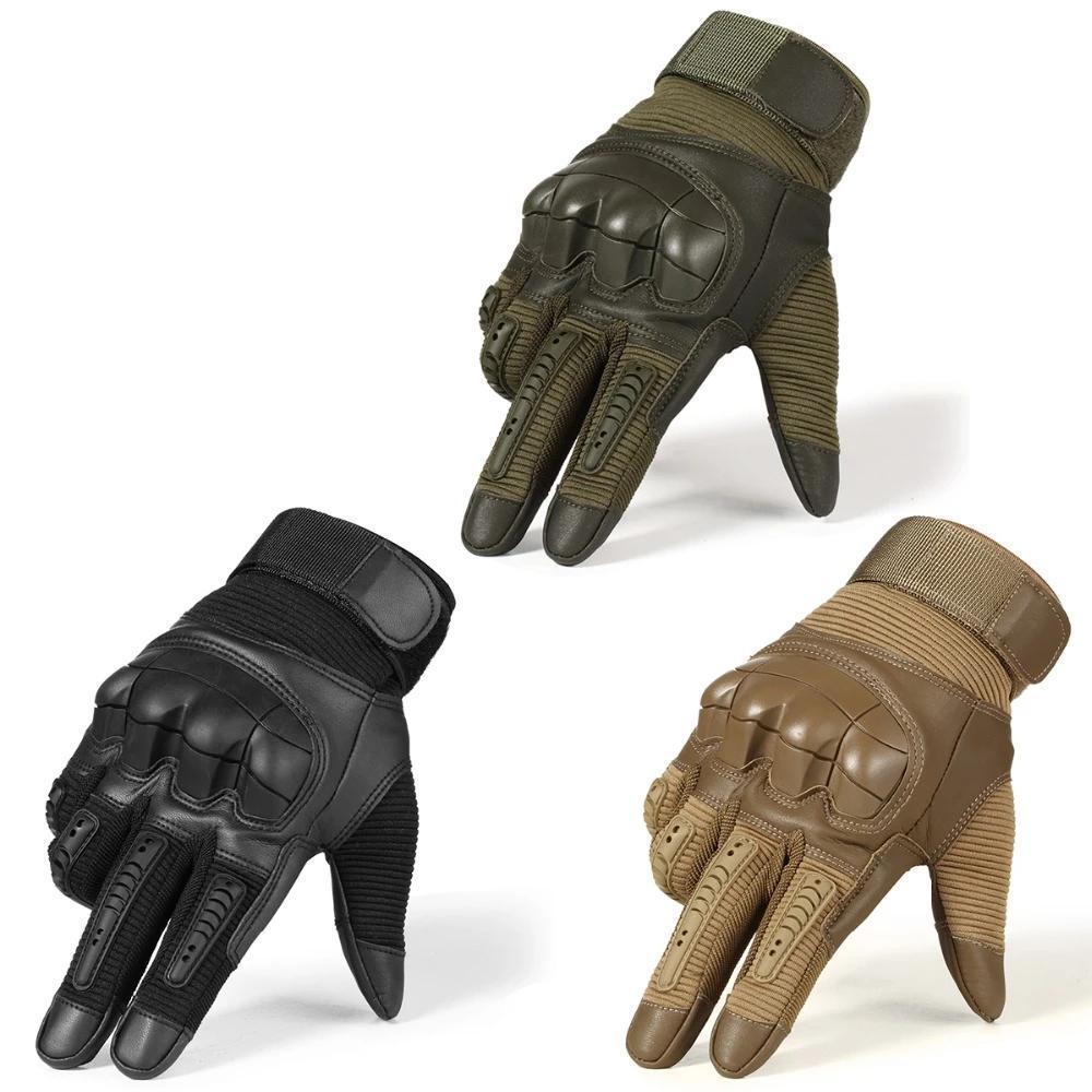 Touch Screen Hard Knuckle Tactical Gloves Army Military Combat Airsoft Outdoor 