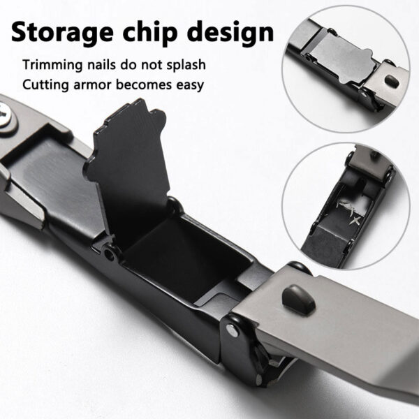 stainless steel nail clippers trimmer pedicure care nail clippers professional fish scale nail file nail clipper 2