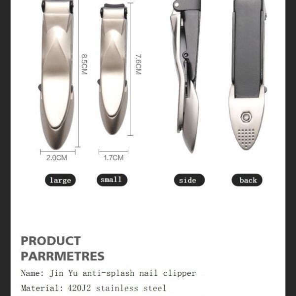 stainless steel nail clippers trimmer pedicure care nail clippers professional fish scale nail file nail clipper 5