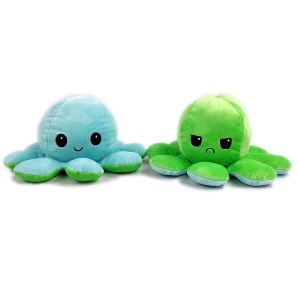1PC Cute Octopus Plush Doll Reversible Stuffed Plush Toy Soft Double sided Flip Octopus Doll Children 10.jpg 640x640 10