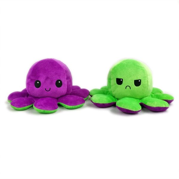 1PC Leuke Octopus Pluche Pop Omkeerbaar Gevuld Knuffel Zachte dubbelzijdig Flip Octopus Pop Kinderen 11.jpg 640x640 11