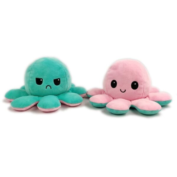 1PC Leuke Octopus Pluche Pop Omkeerbaar Gevuld Knuffel Zachte dubbelzijdig Flip Octopus Pop Kinderen 12.jpg 640x640 12