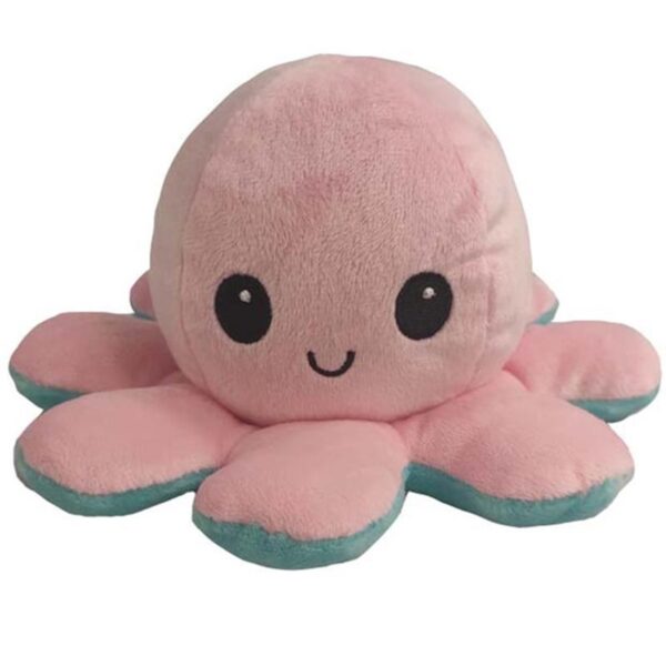 1PC Cute Cute Octopus Doll Peluche Reversible Stuffed Peluche Soft Soft Double face Flip Octopus Doll Children 2
