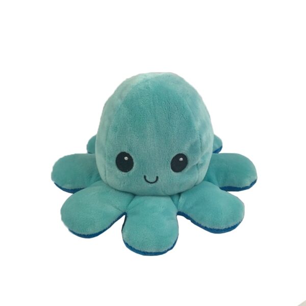 1PC mignon poulpe en peluche poupée réversible en peluche jouet doux Double face rabat poulpe poupée enfants 3