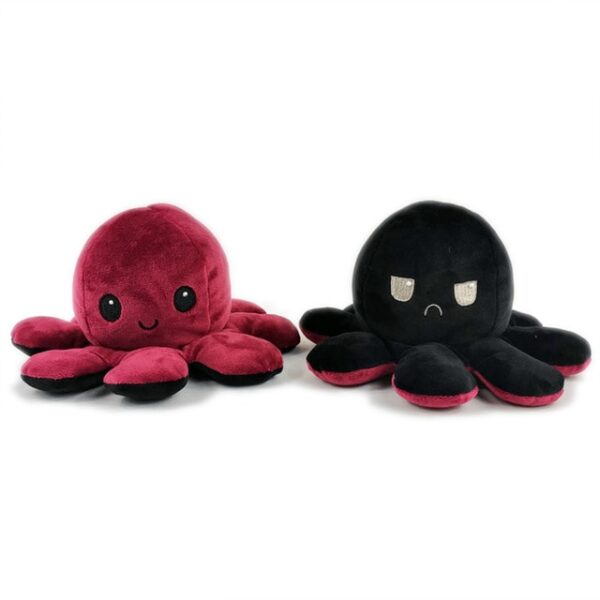 1PC Leuke Octopus Pluche Pop Omkeerbaar Gevuld Knuffel Zachte dubbelzijdig Flip Octopus Pop Kinderen 5.jpg 640x640 5