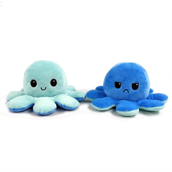 1PC Leuke Octopus Pluche Pop Omkeerbaar Gevuld Knuffel Zachte dubbelzijdig Flip Octopus Pop Kinderen 7.jpg 640x640 7