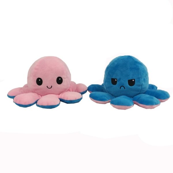 1PC Cute Octopus Plush Doll Reversible Stuffed Plush Toy Soft Double sided Flip Octopus Doll Children 8.jpg 640x640 8