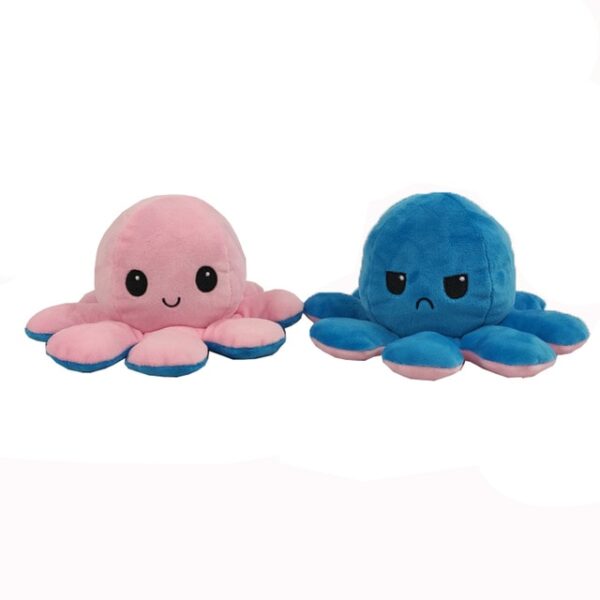 1PC Leuke Octopus Pluche Pop Omkeerbaar Gevuld Knuffel Zachte dubbelzijdig Flip Octopus Pop Kinderen 8.jpg 640x640 8