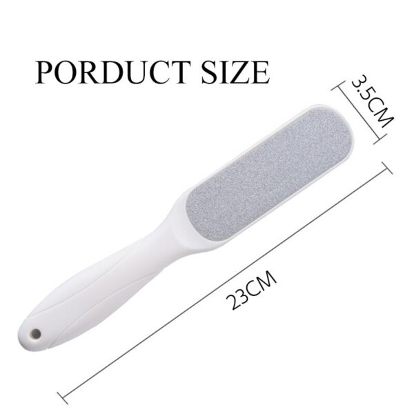 1pcs Double Side Foot File Pwofesyonèl Rasp Talon Grater Hard Po Mouri Callus Remover Pedicure File 5