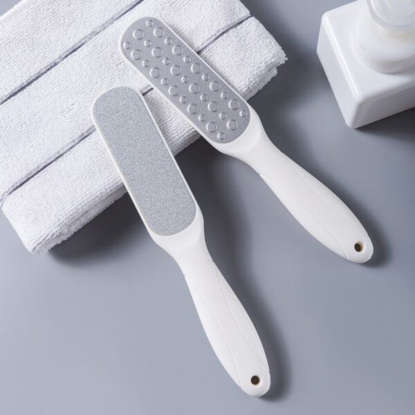 1pcs Double Side Foot File Pwofesyonèl Rasp Talon Grater Hard Po Mouri Callus Remover Pedicure File