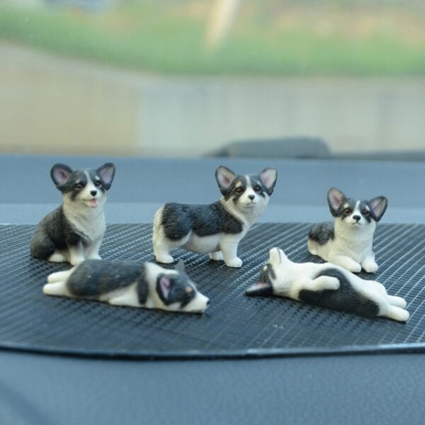 1set Simulation Mini Resin Corgi Miniature Figurines Cute Animal Car Ornament Home Office Desktop Decor Accessories 2.jpg 640x640 2