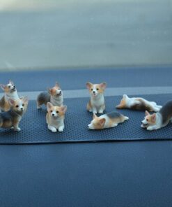 1set Simulation Mini Resin Corgi Miniature Figurines Cute Animal Car Ornament Home Office Desktop Decor Accessories 9.jpg 640x640 9