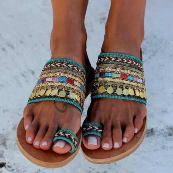 2019 kadın yaz dışında slaytlar terlik parmak arası terlik yaz ayakkabı kadın şık topuz ayak gladyatör ayakkabı