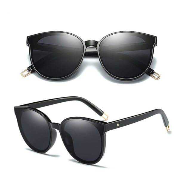 2020 Fashion Color Luxury Flat Top Cat Eye Elegant Sunglasses Woman Oculos De Sol Men Twin 1 1