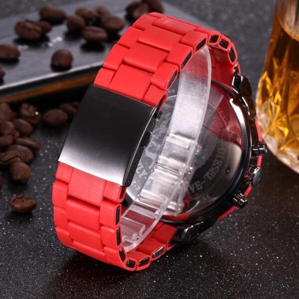 2020 Silicone Red DZ digite S watch Rlo dz Auto Date Week Display Luminous Diver Watches 3