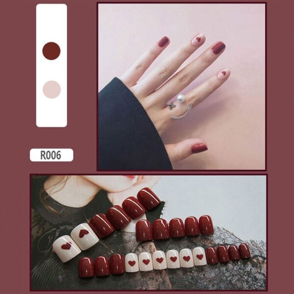 24pcs Set Cartoon Pattern Short Nhema Nails Strawberry Yakaputirwa Zai Summer Yekunyepera Nail Vasikana Nail Art 5.jpg 640x640 5