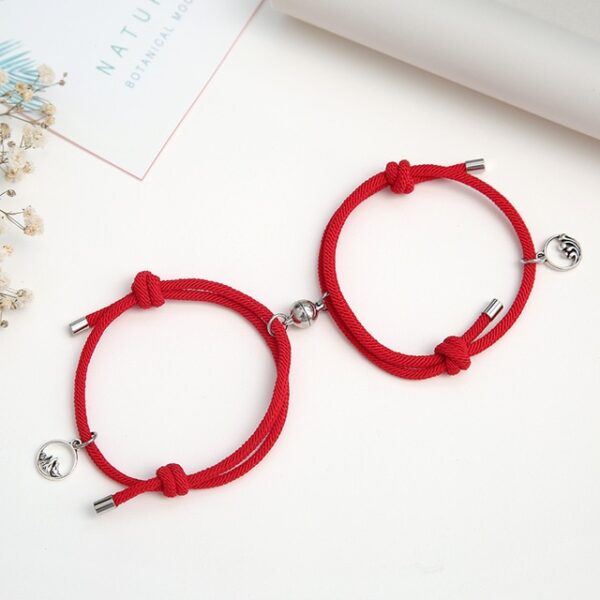 2PCS SET alloy couple magnetic attraction ball creative Bracelet Stainless Steel friendship rope men and women 1.jpg 640x640 1
