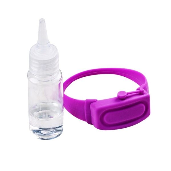 Inneal-làimhe 4PC Wristband Hand Sanitizer Hand A ’riarachadh gel silica Pumpaichean inneal-caitheamh caitheamh Disinfecta Còmhlan-làimhe 5.jpg 640x640 5