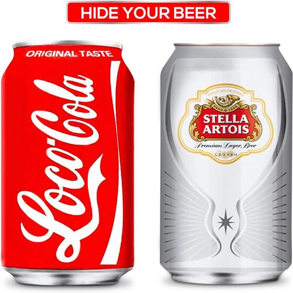 5パックビールを隠すボトルスリーブケースを隠すことができますコーラカップカバーボトル3を隠す