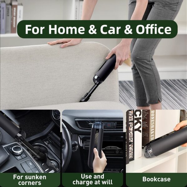 Baseus Portable Car Vacuum Cleaner Wireless 5000Pa Rechargeable Handheld Mini Auto Cordless Vacuum Cleaner alang sa Car 5