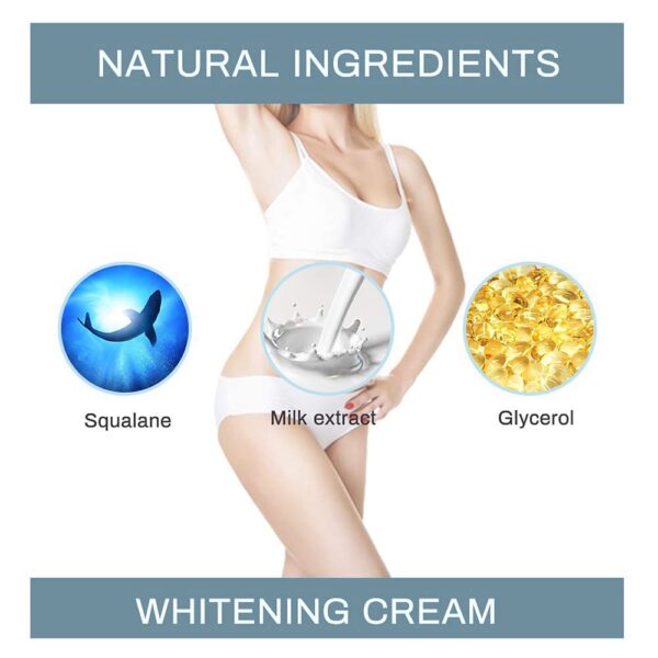 Body Creams Armpit Whitening Cream Between Legs Knees Private Parts Whitening Formula Armpit Whitener Intimate Bleach 2