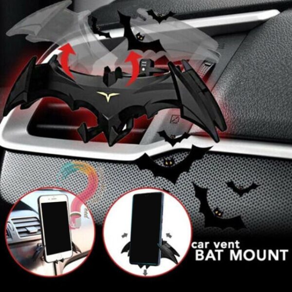 Car Air Vent Phone Mount Bat Shape Hands Auto Phone Holder Car Free Gravity Anti Scratch 4