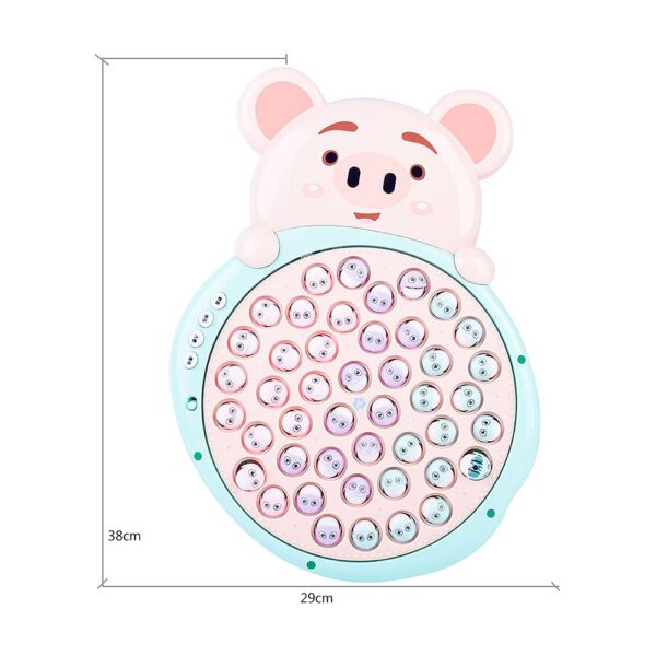 Children Puzzle Early Educational Toys Electric Fishing Magnetic Toys Cartoon Lovely Pig Hand Eyes Coordination Kids 4