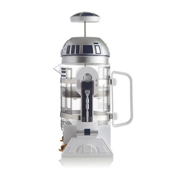 Kaffi Pot 960ml Home Mini Star Wars R2 D2 Manuell Kaffismaschinn Franséisch gepresst Kaffi Pot 4